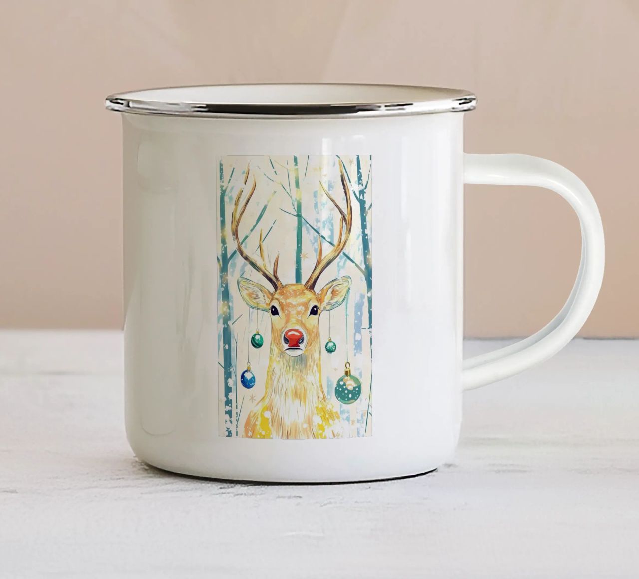 Poster minimalista 205 tazza in smalto da Kadynce