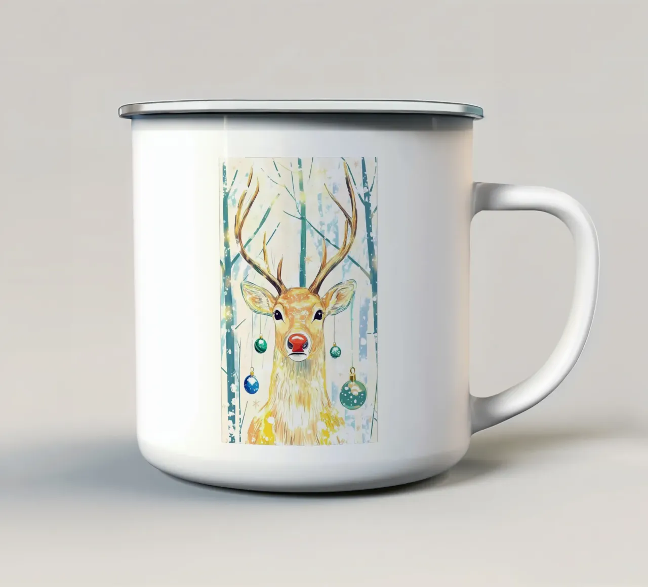 Poster minimalista 205 tazza in smalto da Kadynce
