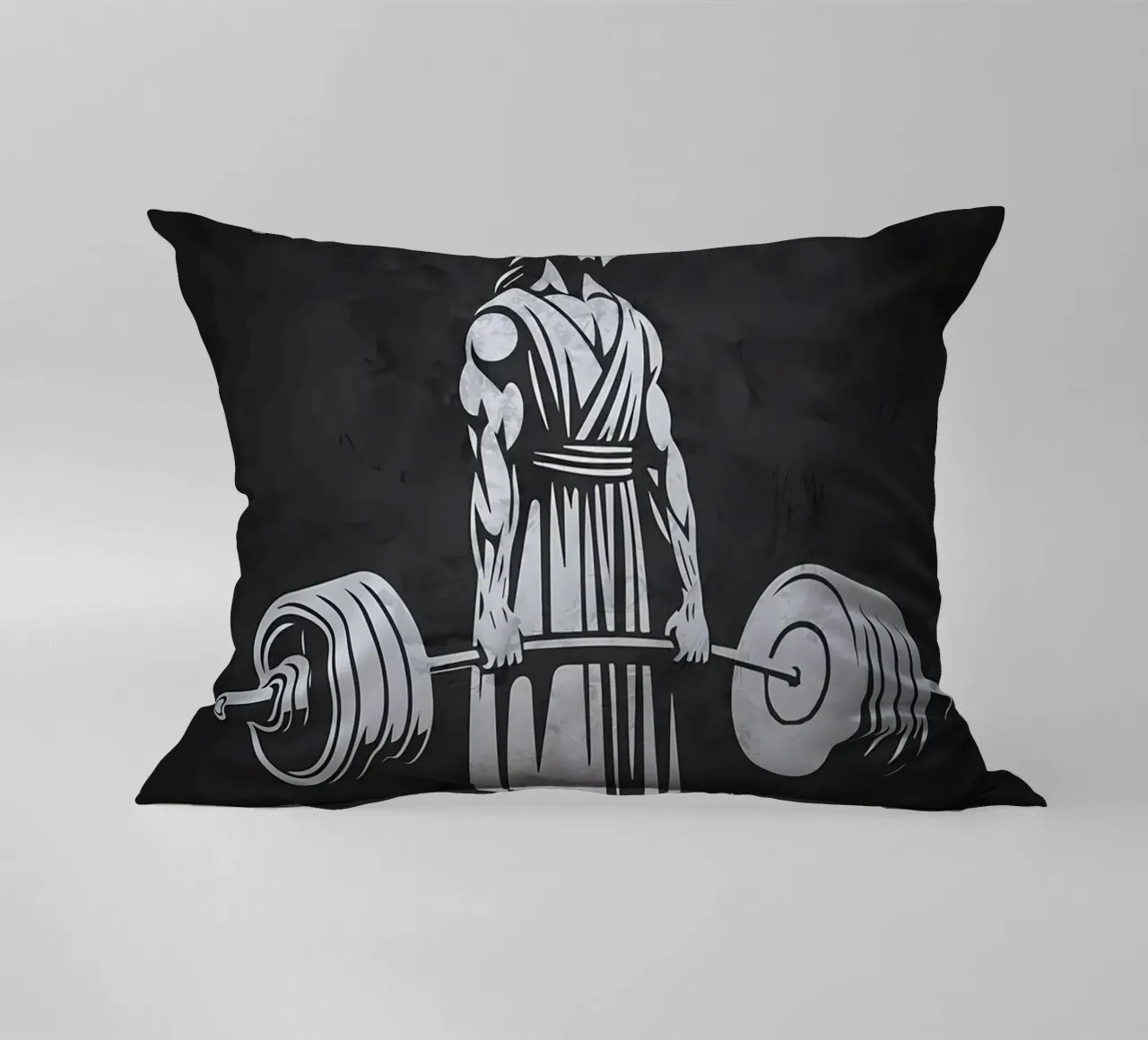 Allenamento di bodybuilding con Gesù cuscino da Delaplane