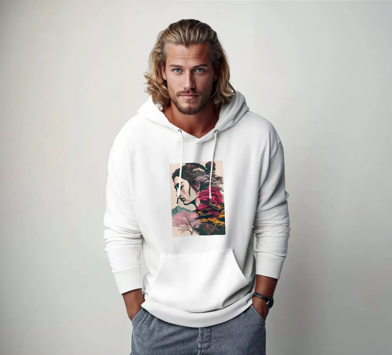 Ciliegio in fiore Giappone Arte felpa con cappuccio da Mikesell