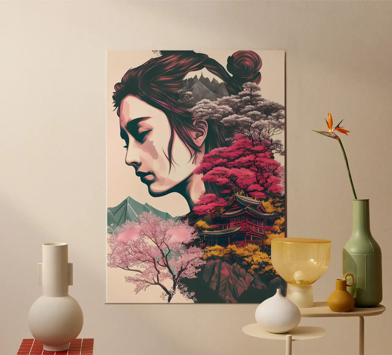 Cherry Blossom Japan Art forex plate by Mikesell