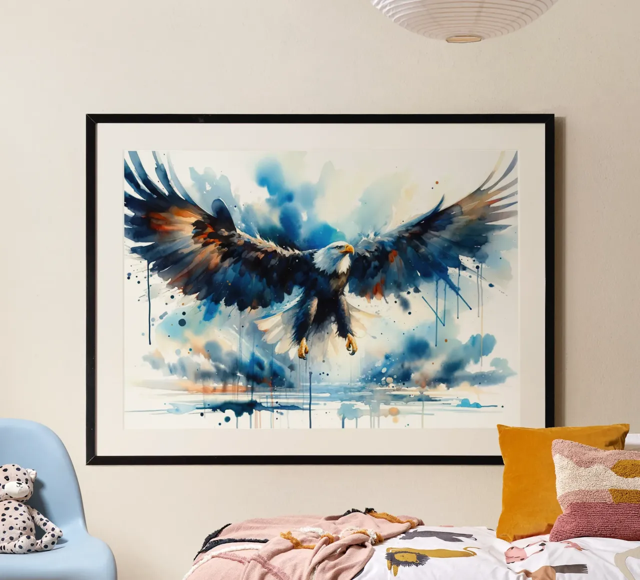 L'envol de l'esprit de liberté poster de Chromatic Fusion Studio