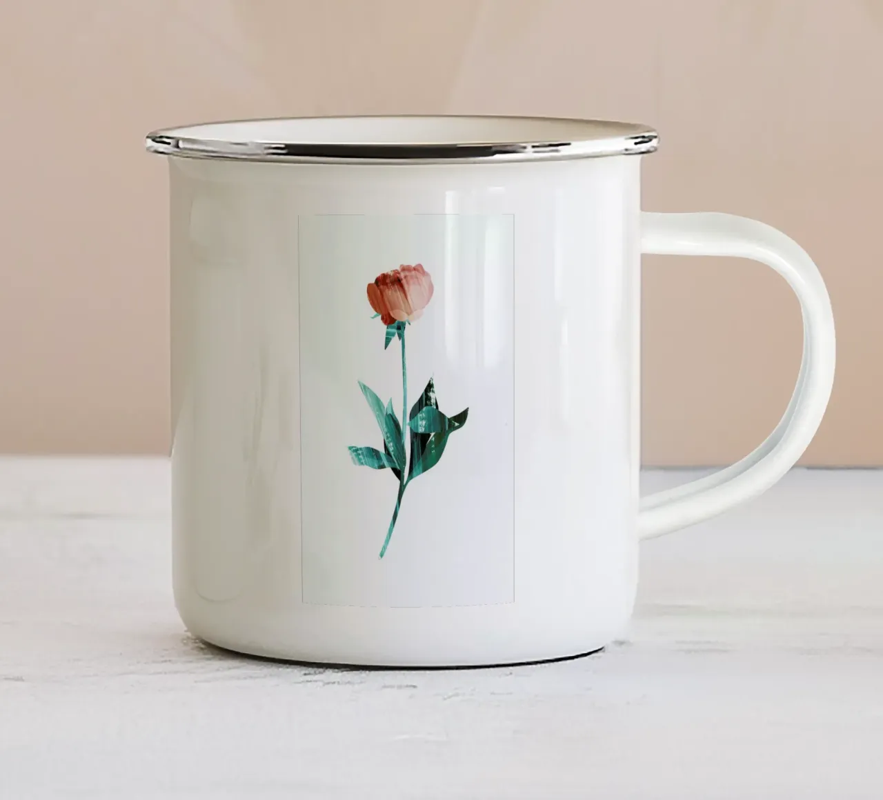Flower Power tazza in smalto da Goed Blauw