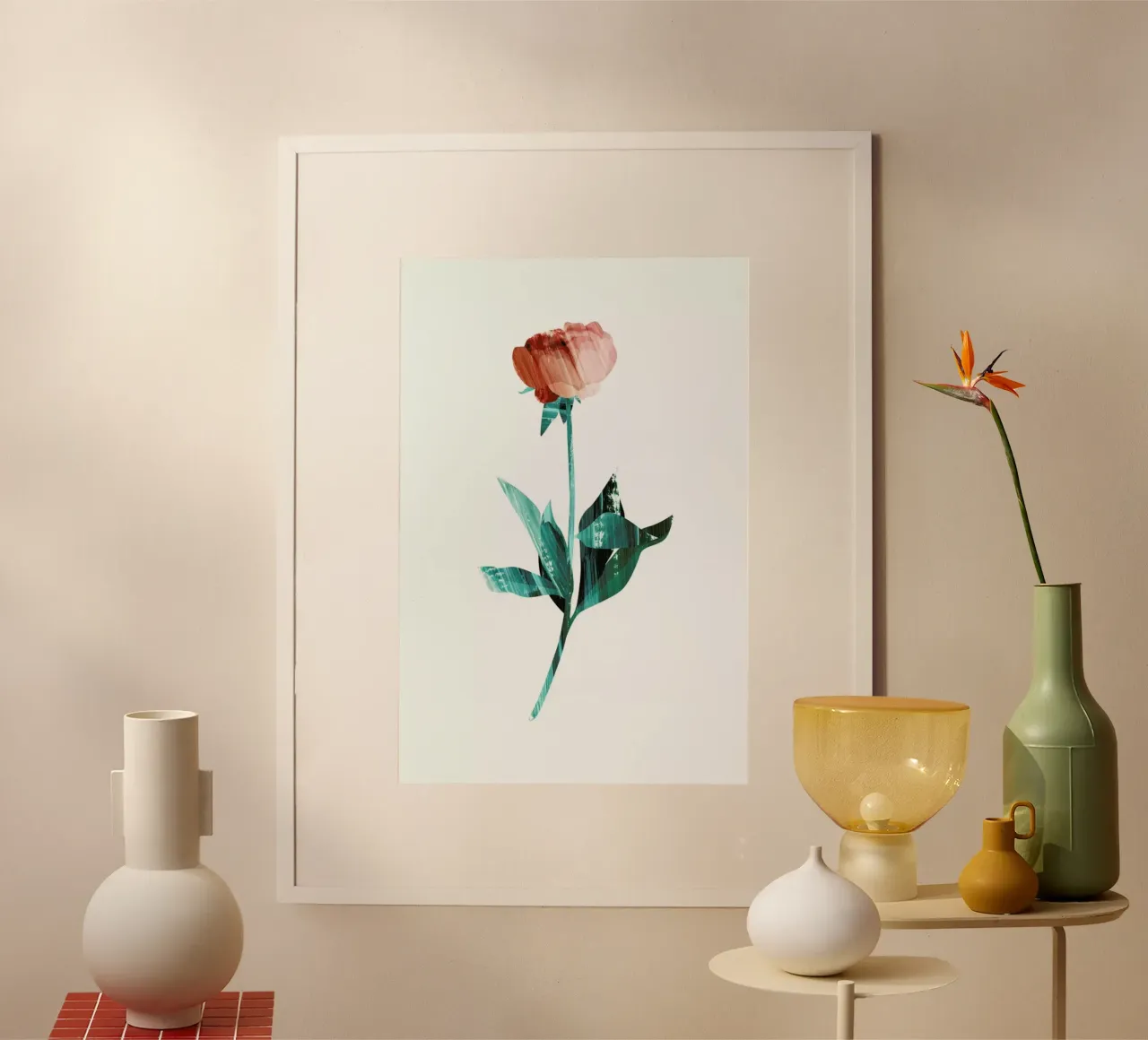 Flower Power poster van Goed Blauw