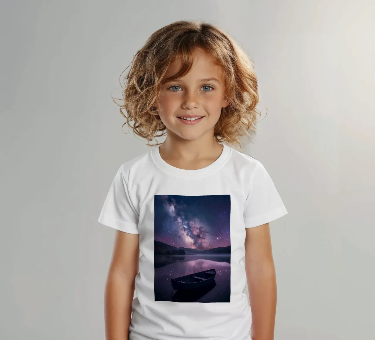 Réflexion sur la galaxie t-shirt enfant de Ginnery