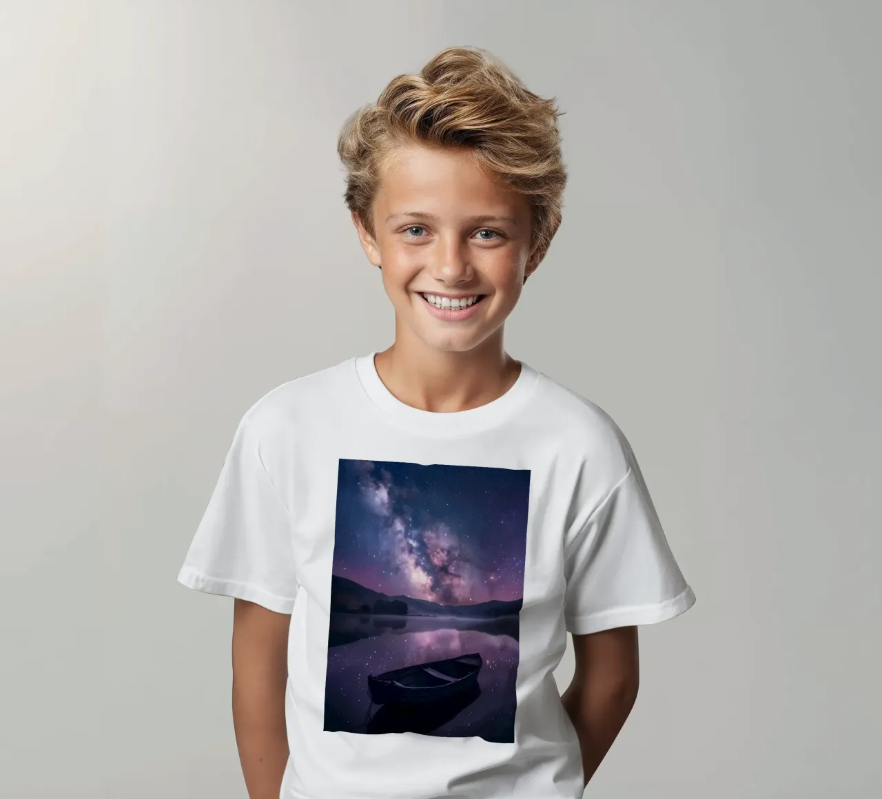 Riflesso della galassia t-shirt bambini da Ginnery