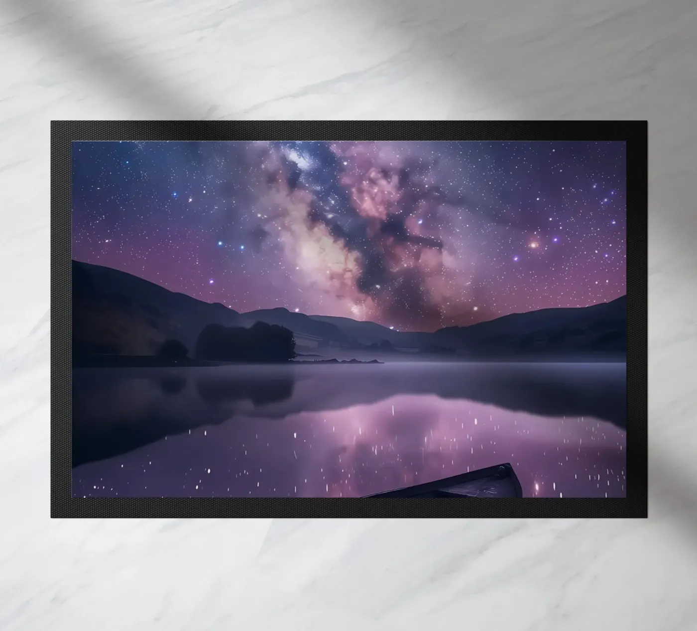 Galaxy Reflection doormat by Ginnery