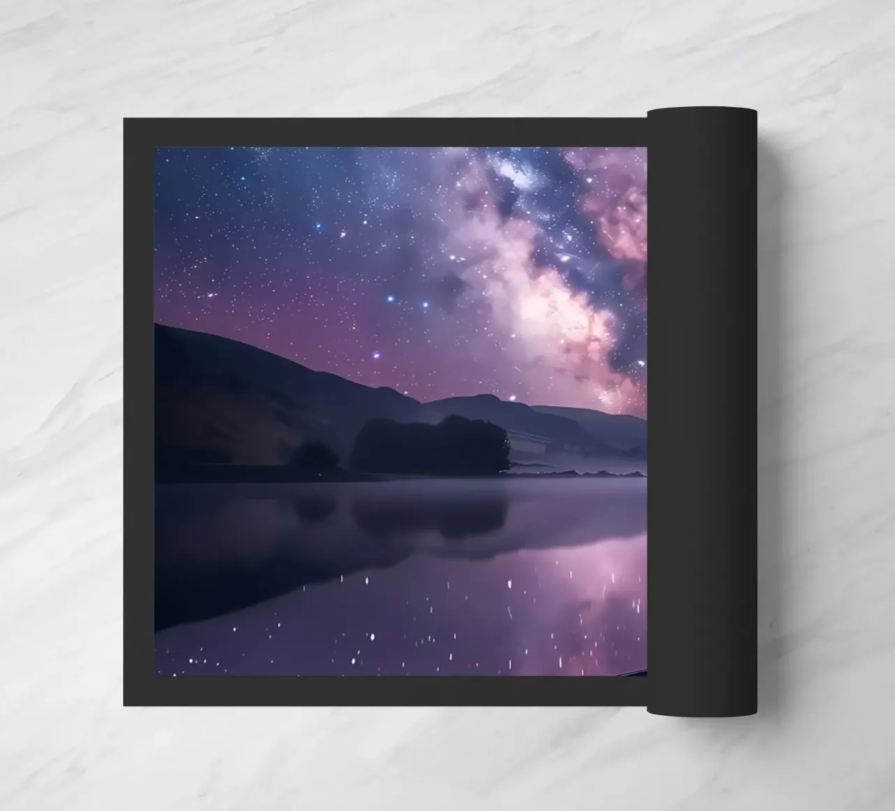 Galaxy Reflection doormat by Ginnery