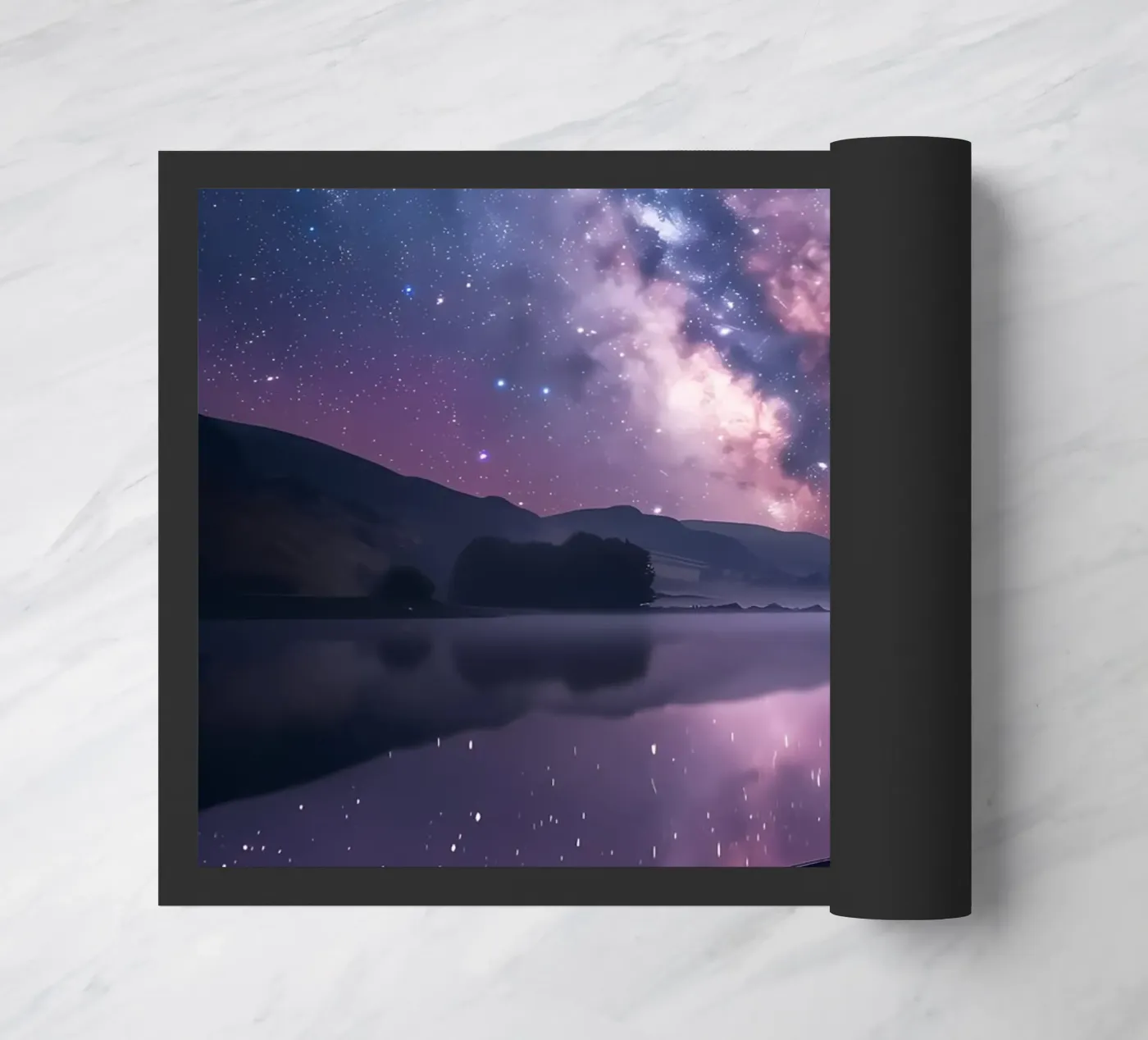 Galaxy Reflection doormat by Ginnery