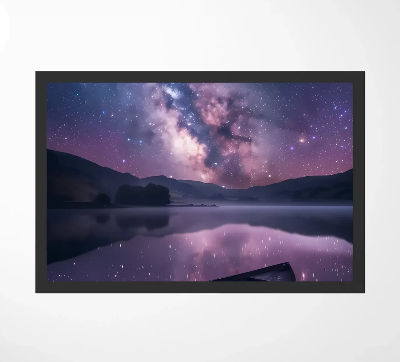 Galaxy Reflection doormat by Ginnery