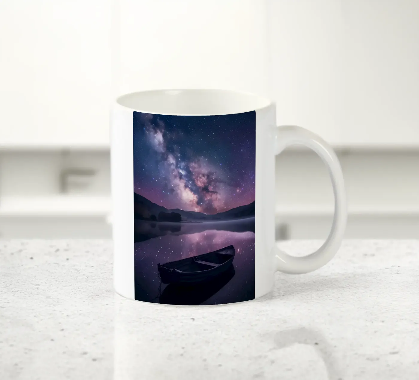 Galaxy Reflection ceramic mug by Ginnery