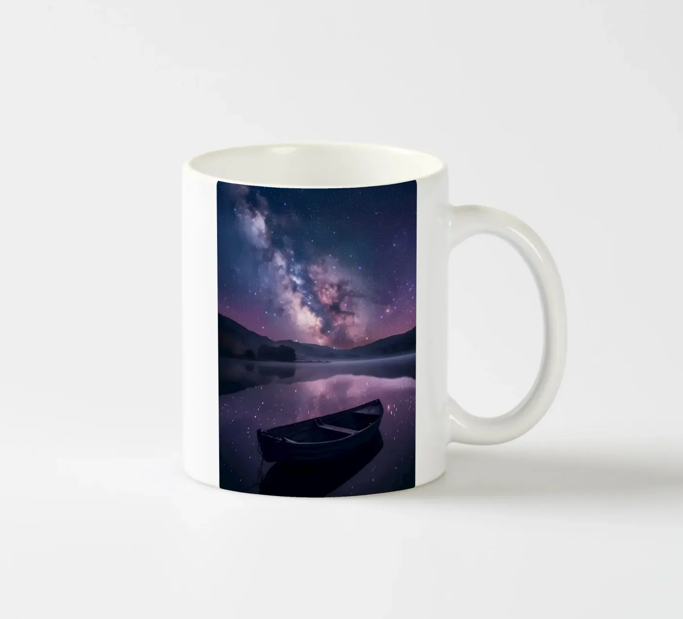 Galaxy Reflection ceramic mug by Ginnery