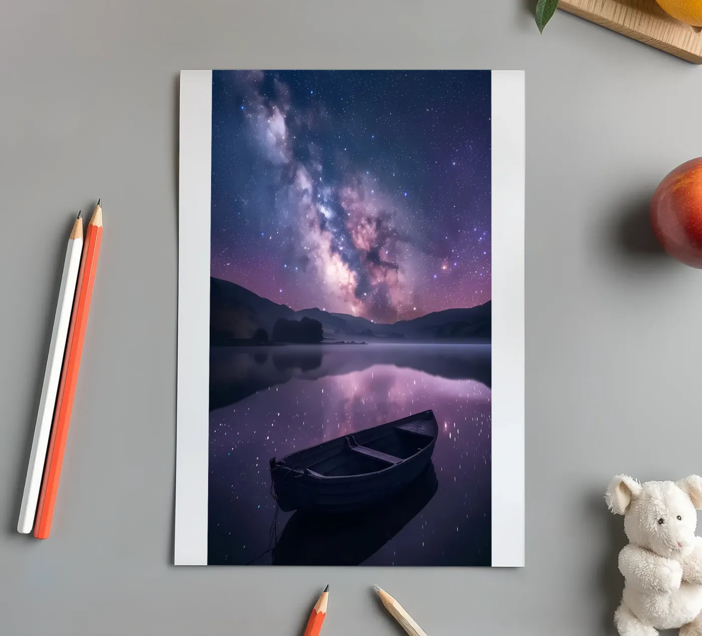 Galaxy Reflection sticker sheet by Ginnery