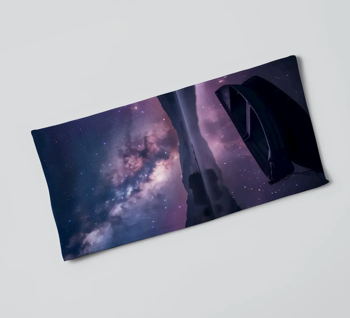 Galaxy Reflection towel by Ginnery