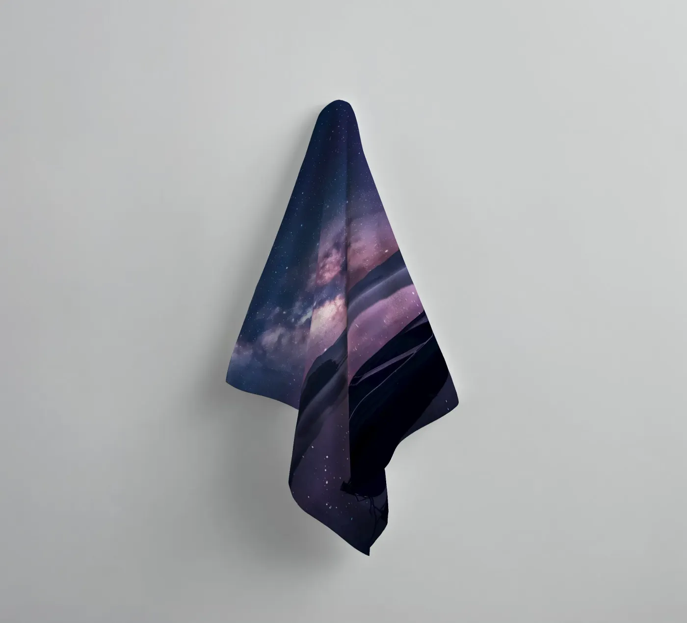 Galaxy Reflection towel by Ginnery