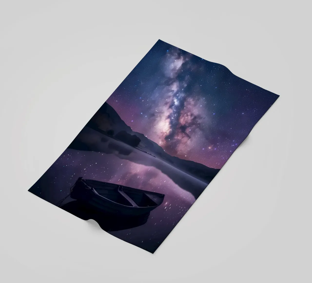Galaxy Reflection beach towel by Ginnery