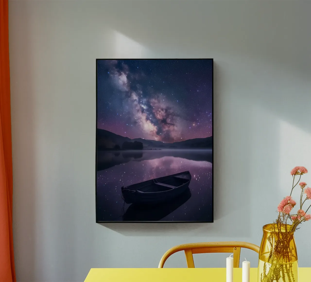 Galaxy Reflection Acryl-Glas von Ginnery