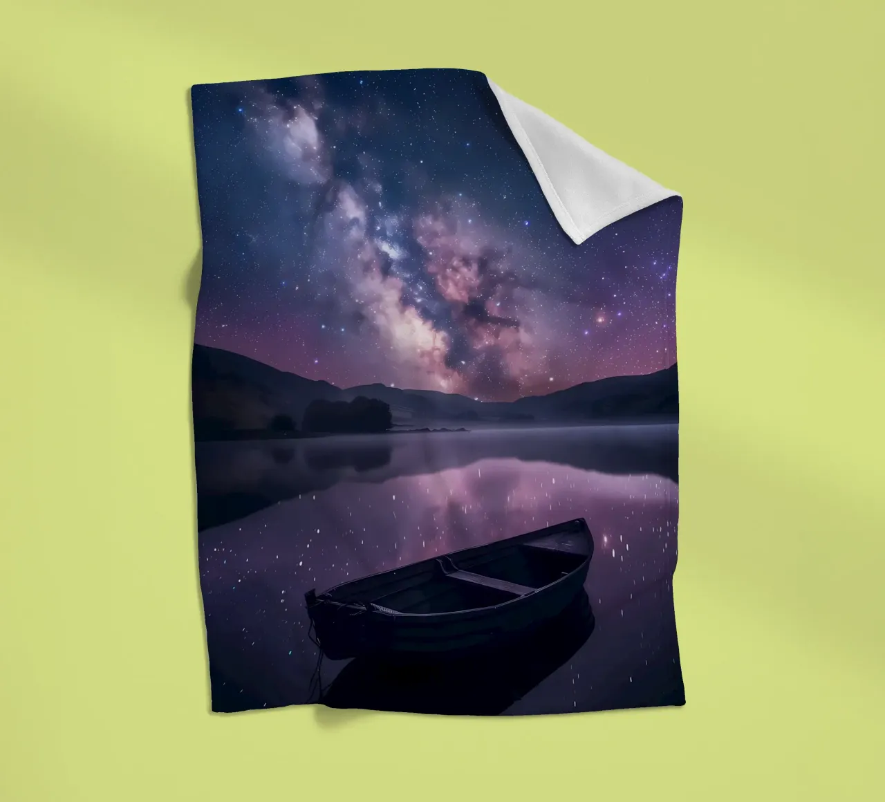 Reflexion der Galaxie Fleecedecke von Ginnery