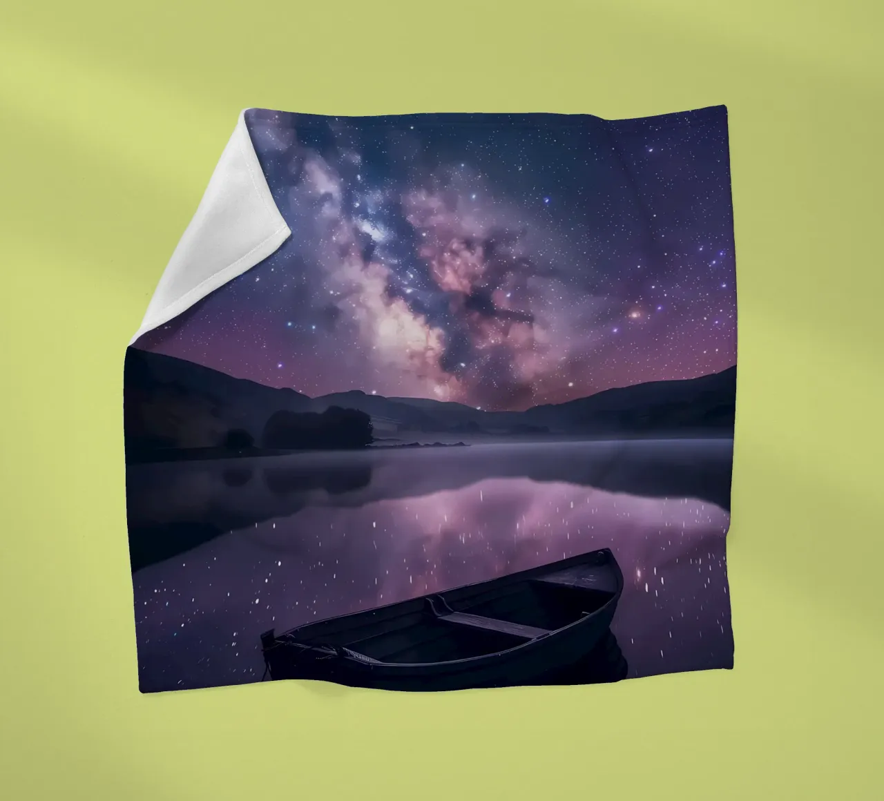 Reflexion der Galaxie Fleecedecke von Ginnery