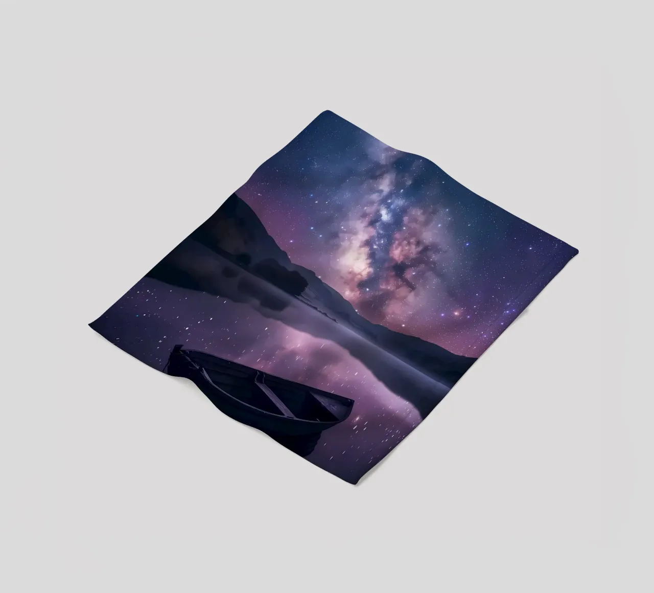 Reflexion der Galaxie Fleecedecke von Ginnery