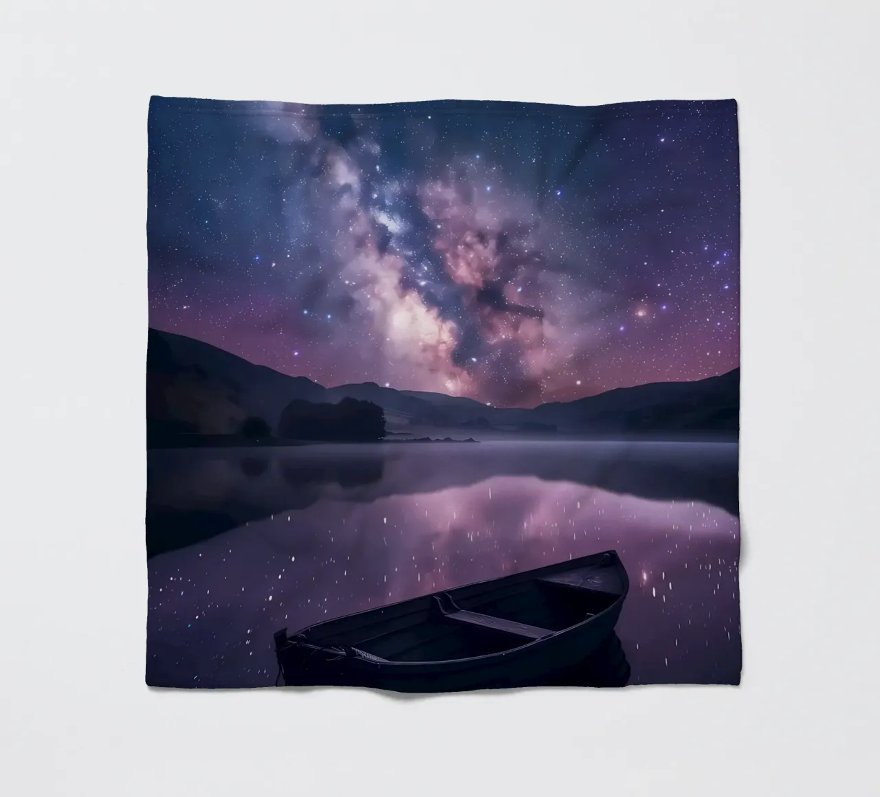 Reflexion der Galaxie Fleecedecke von Ginnery