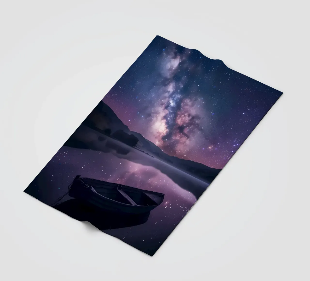 Reflexion der Galaxie Fleecedecke von Ginnery