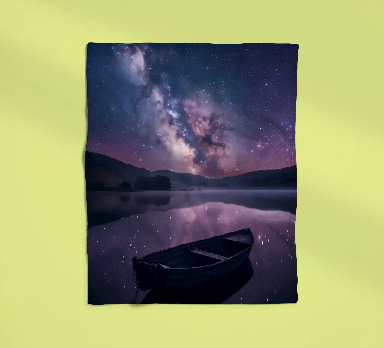 Reflexion der Galaxie Fleecedecke von Ginnery