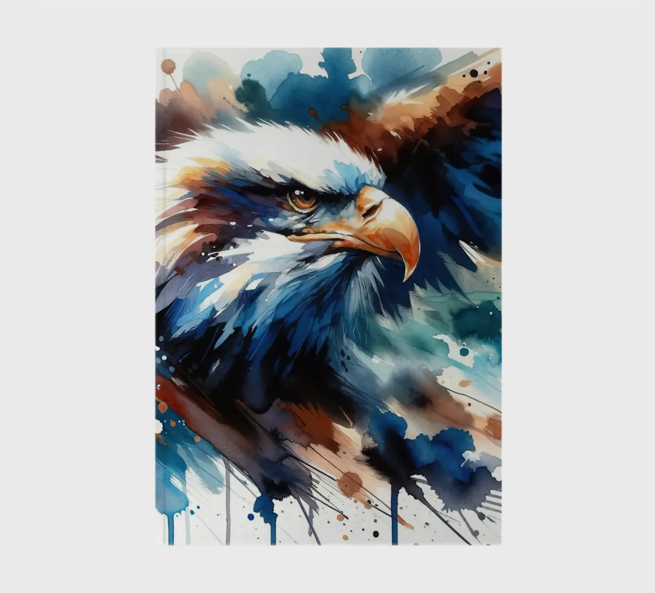 Soaring Majesty of the Eagle notebook by Chromatic Fusion Studio
