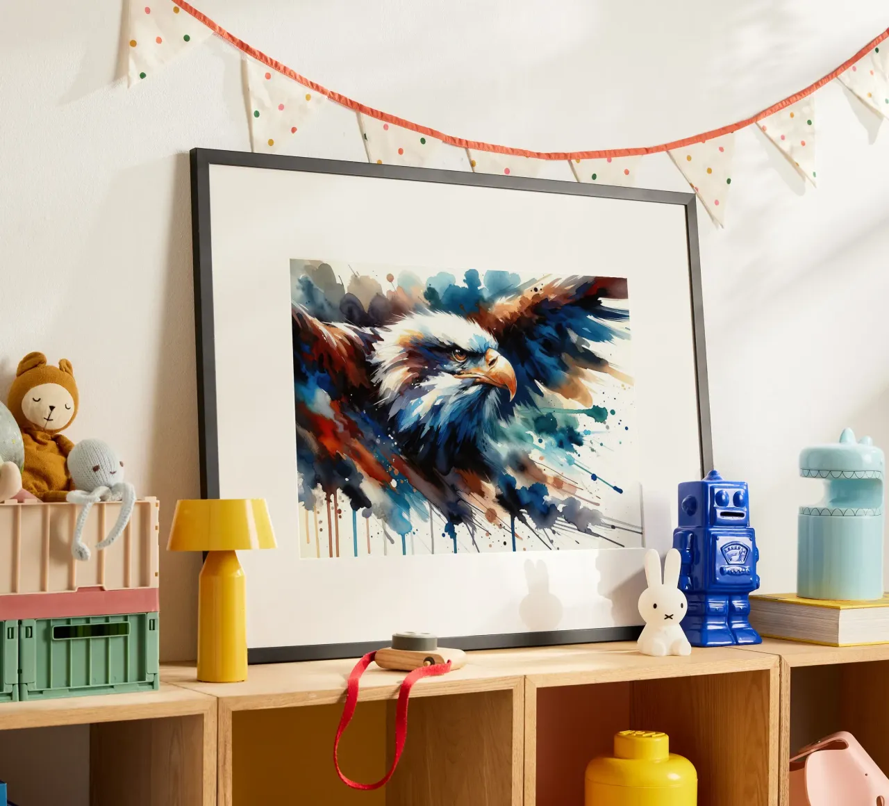 Die aufsteigende Majestät des Adlers Poster von Chromatic Fusion Studio