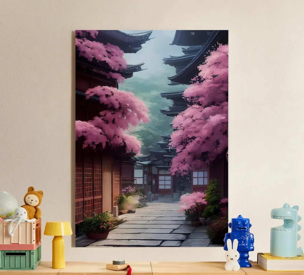 Cherry Blossom Japan Art acrylic glass by Mikesell