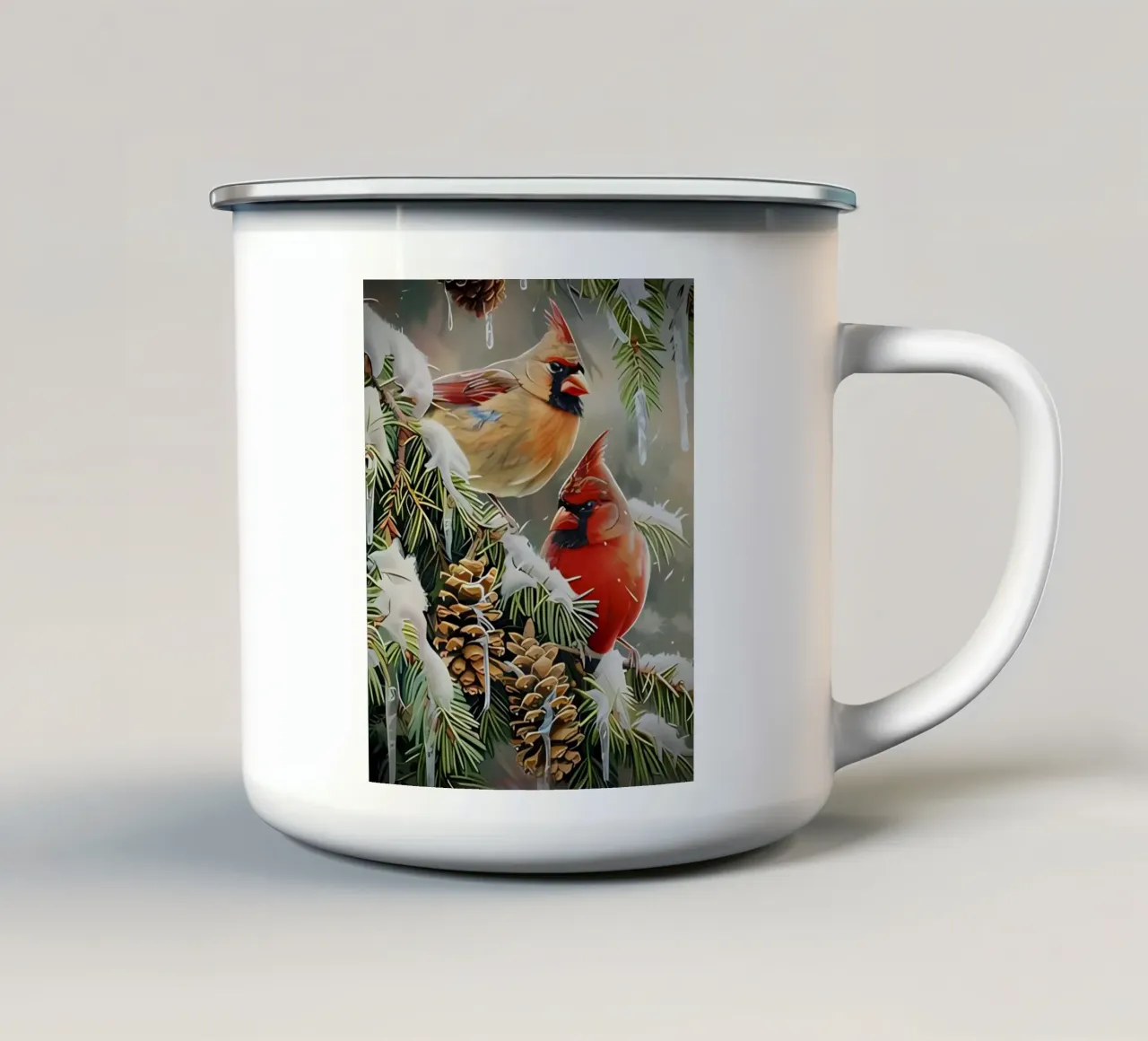 Poster minimalista 207 tazza in smalto da Kadynce