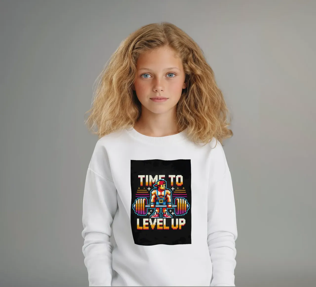 È ora di salire di livello, Gym Gamer, Allenamento di gioco felpa bambino da Delaplane