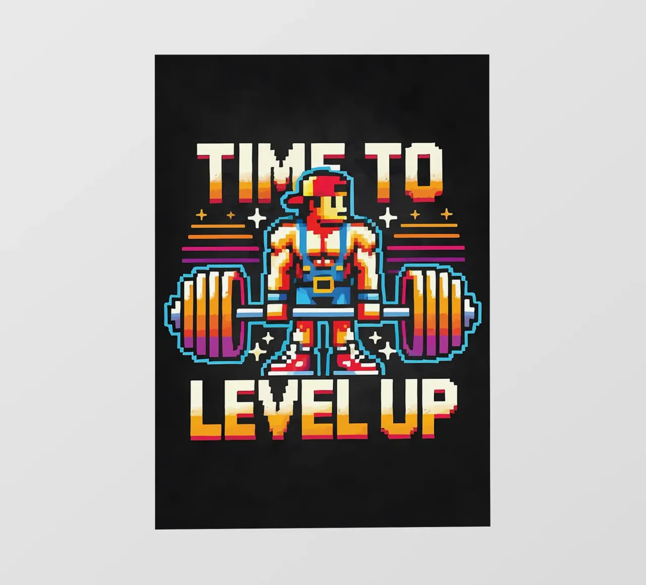 Time To Level Up, Gym Gamer, Workout Gaming photo wallpaper by Delaplane