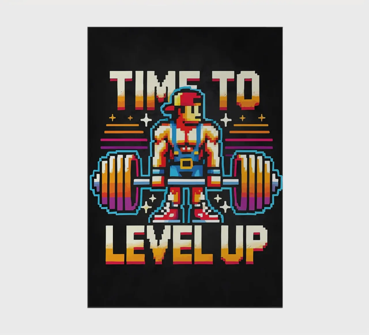 Time To Level Up, Gym Gamer, Workout Gaming notebook by Delaplane