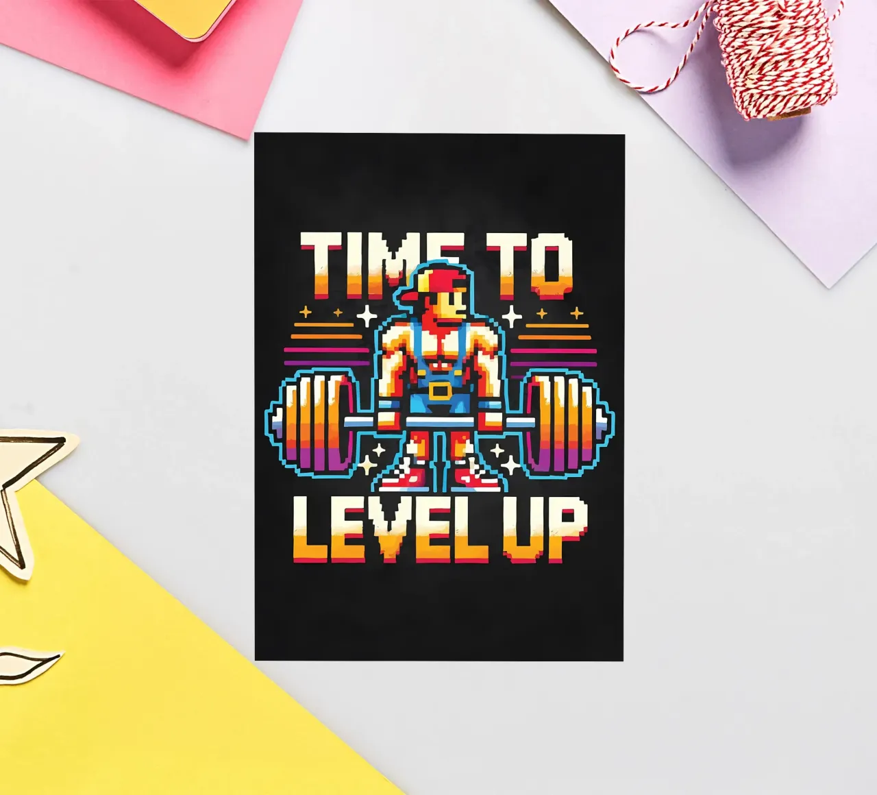 Time To Level Up, Gym Gamer, Workout Gaming sticker by Delaplane