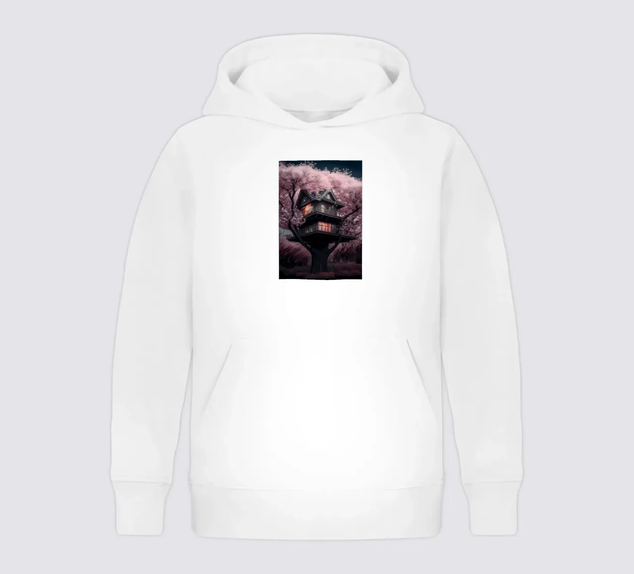 Cherry Blossom Japan Art kids hoodie by Mikesell