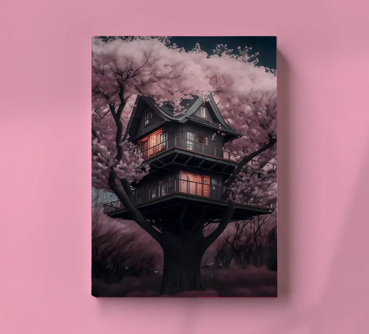 Kirschblüte Japan Kunst Notizbuch von Mikesell