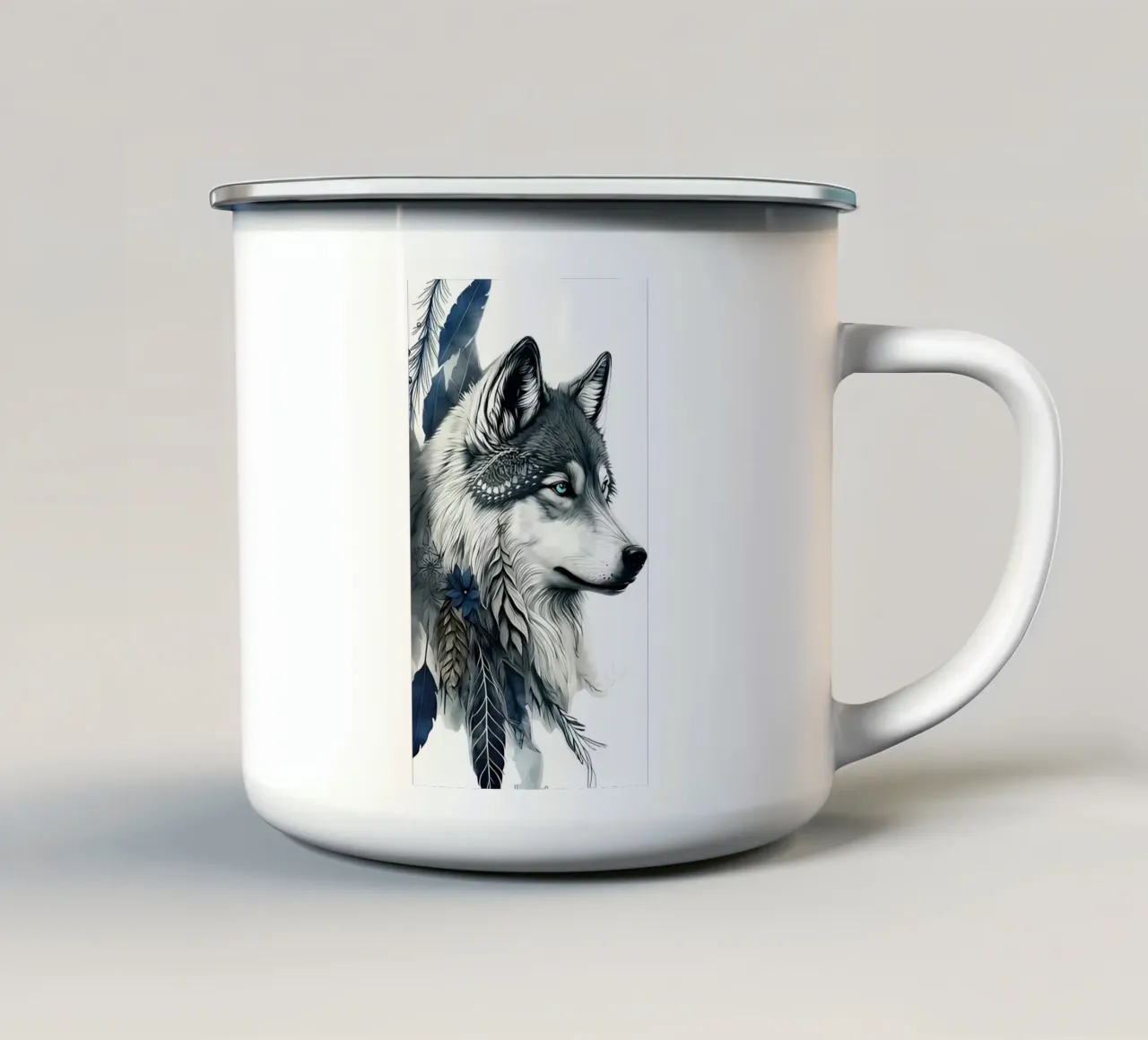Poster minimalista 208 tazza in smalto da Kadynce