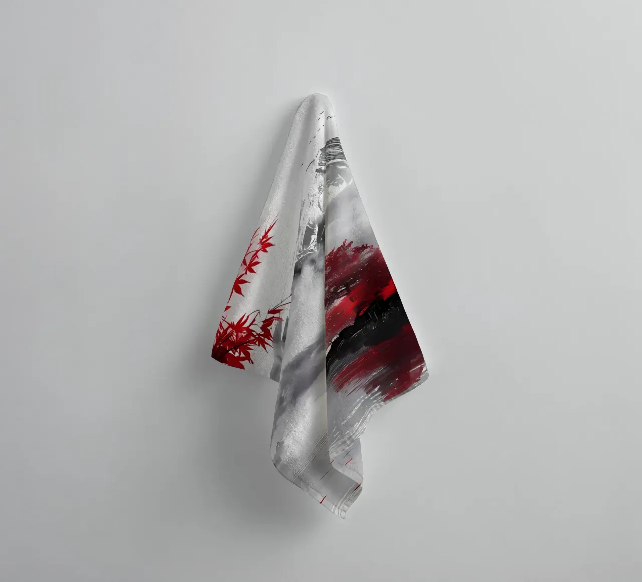 Mount Fuji Landscape Ink towel by Ginnery