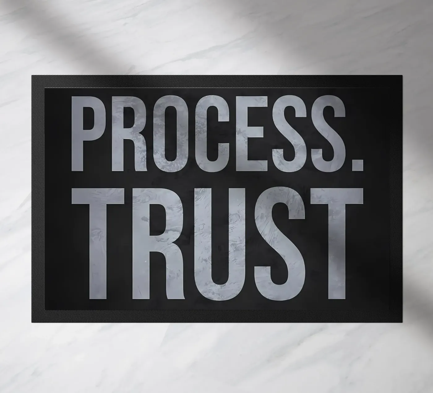 Trust the Process Quote doormat by Delaplane