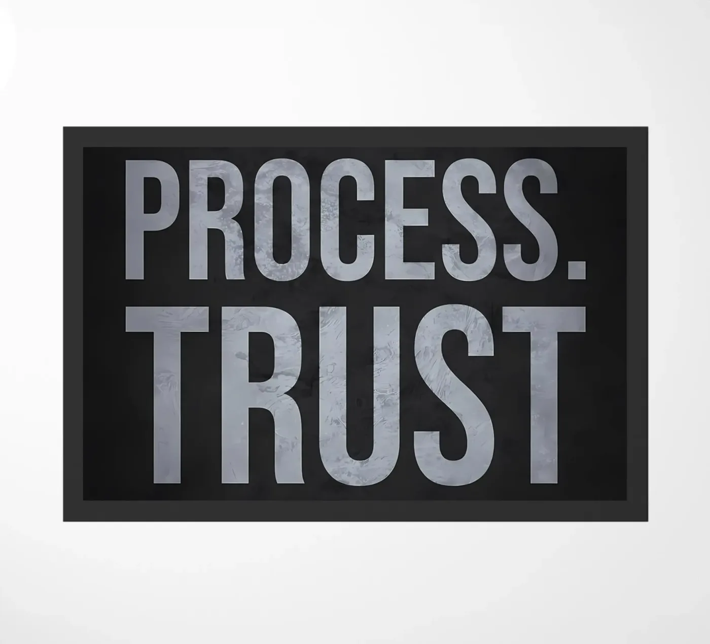 Trust the Process Quote doormat by Delaplane