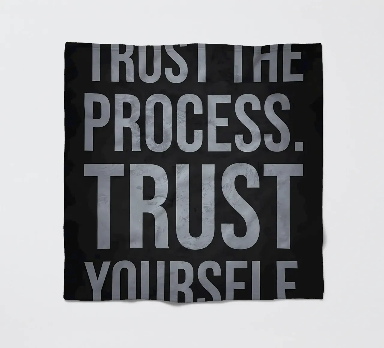 Trust the Process Quote fleece blanket by Delaplane