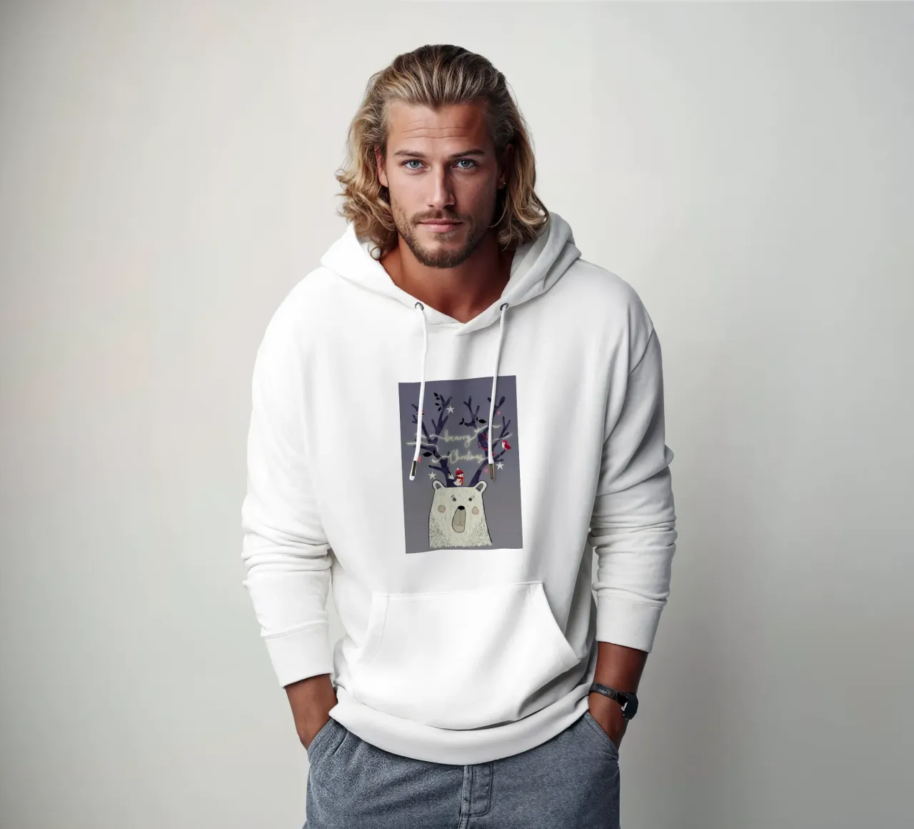 Bearry X-Mas felpa con cappuccio da Sabrina Ziegenhorn
