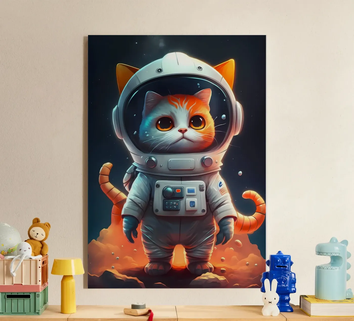 Chat spatial astronaute plexiglas de Mikesell