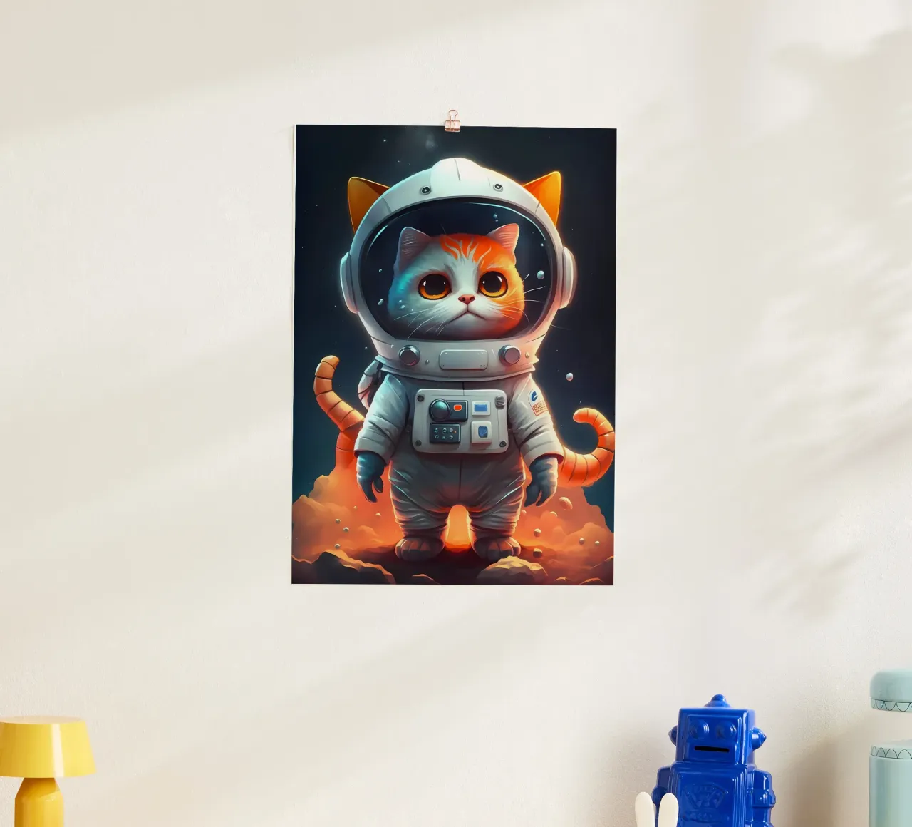 Astronaut Space Cat hahnemühle by Mikesell