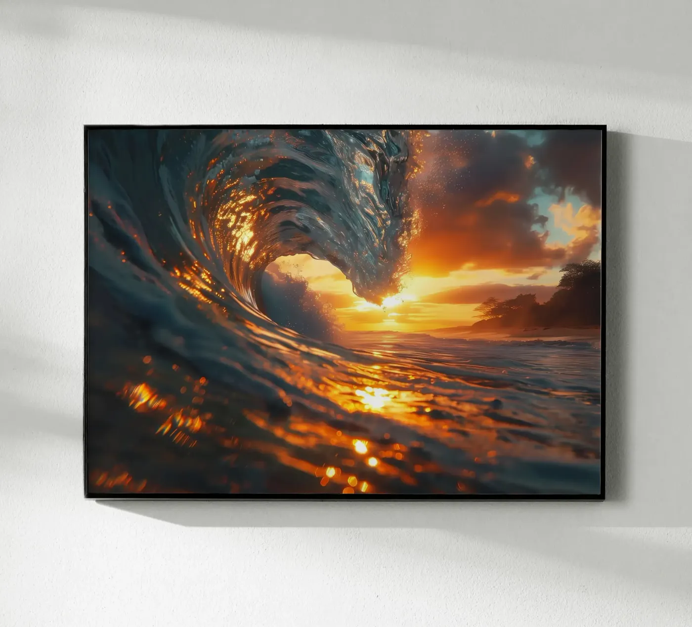 Summer Beach Waves plexiglas de Ginnery