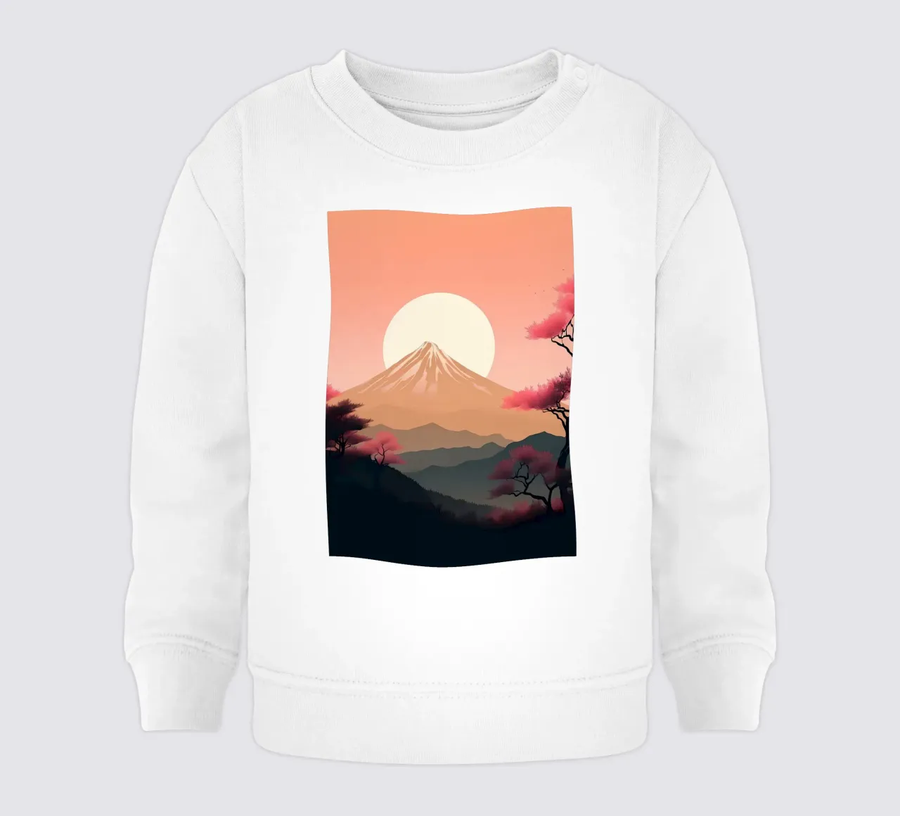 Paisaje japonés sudadera de bebé de Mikesell