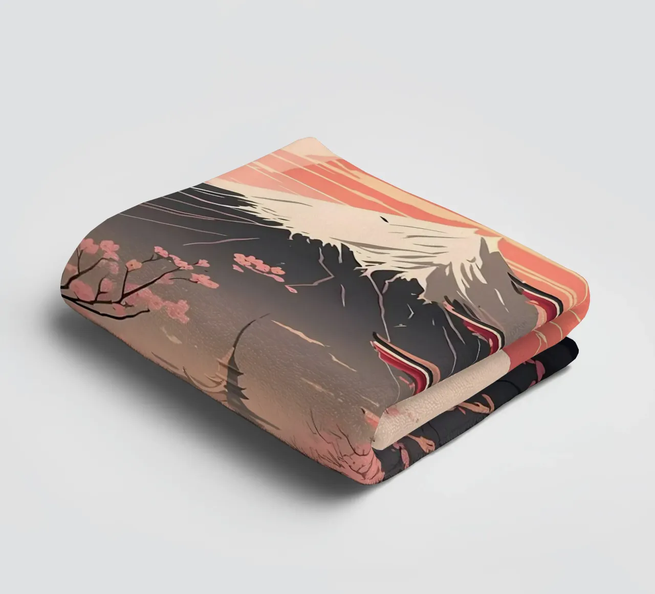Paisaje japonés toalla de baño de Mikesell