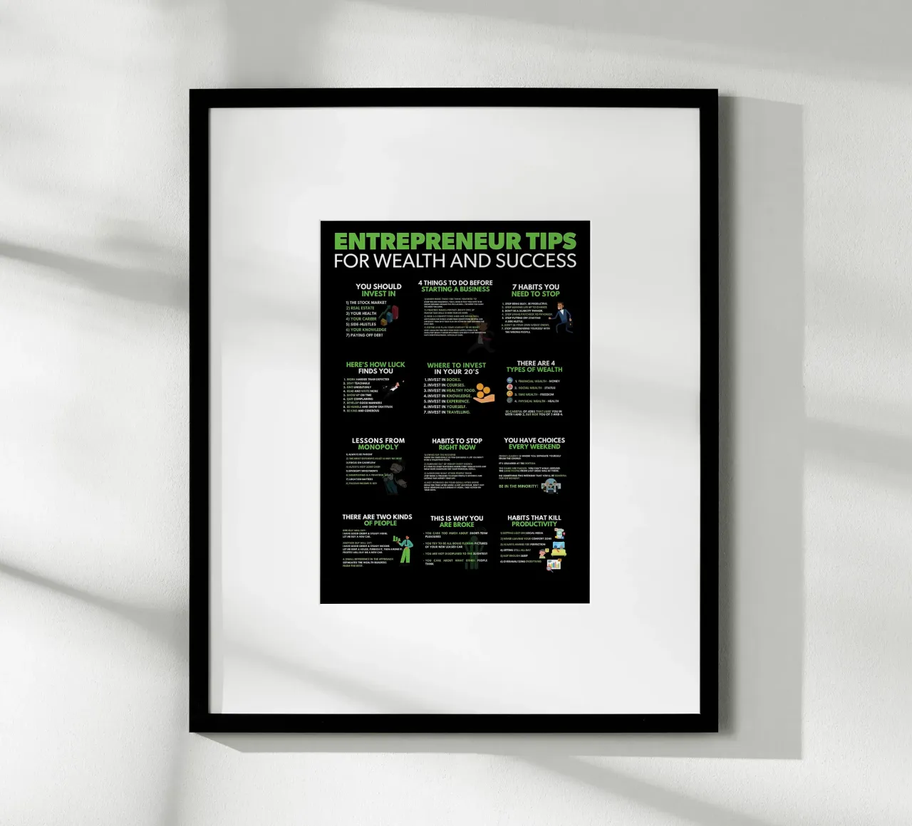 Suggerimenti per il successo imprenditoriale poster da Delaplane