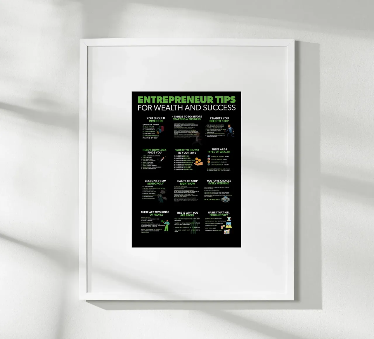 Suggerimenti per il successo imprenditoriale poster da Delaplane